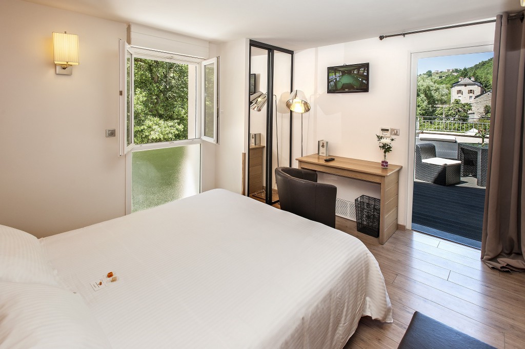 Chambre d'hôtel Lozère : Hôtel Les 2 Rives